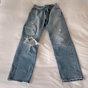 Abercrombie high-rise Dad jeans
